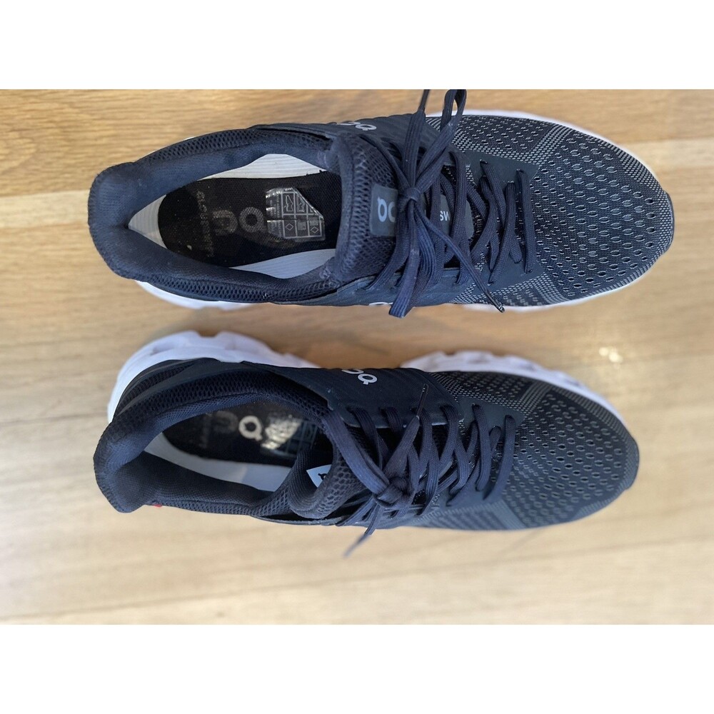 On Cloudswift Black Rock White Woman's Runnimg Shoe EUC! Size 9.5/9*** - Picture 6 of 7